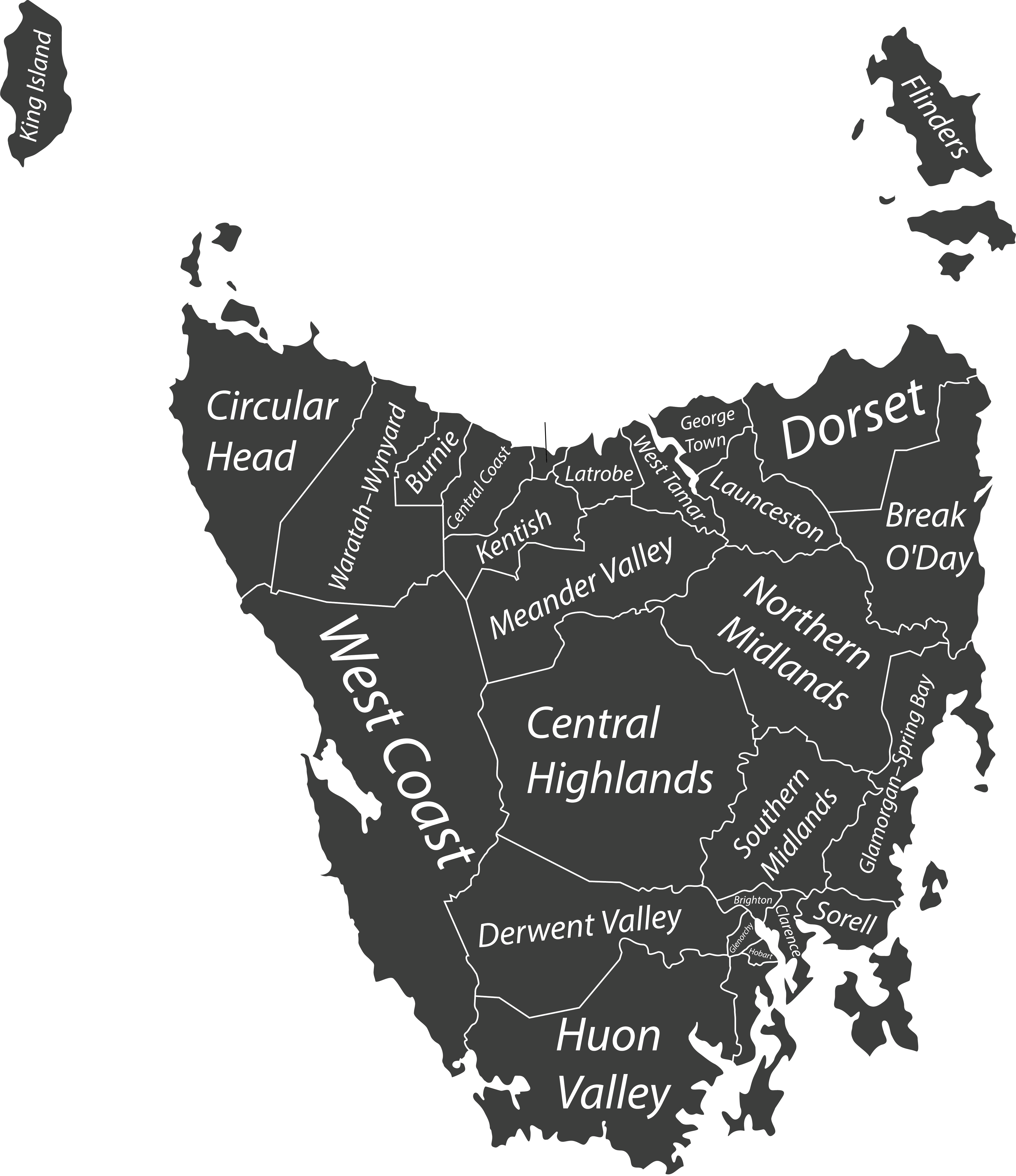 Regions of Tasmania